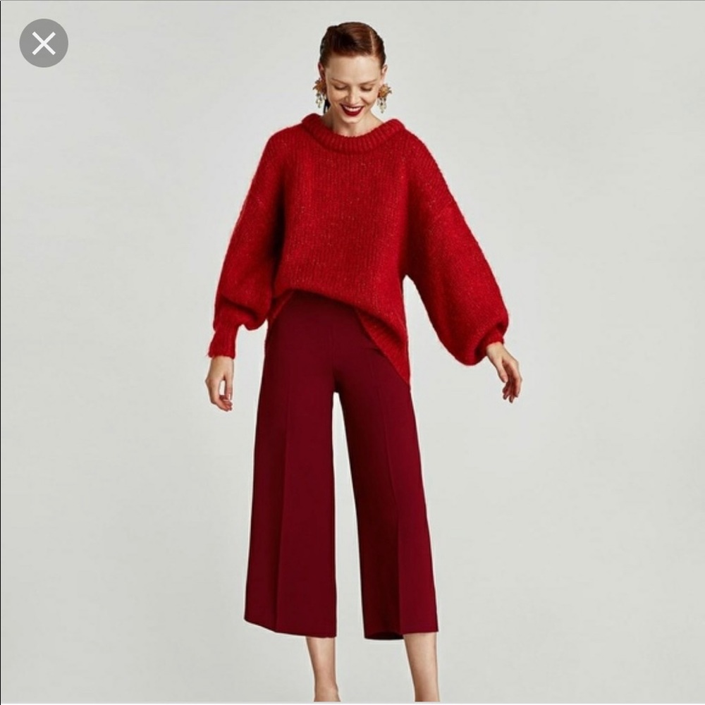 ZARA Cropped Trousers/Culottes